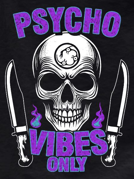 Psycho Vibes Schädel