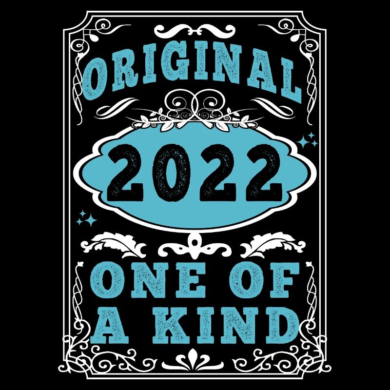 Original 2022 Vintage retro. Tshirt anniversaire 2