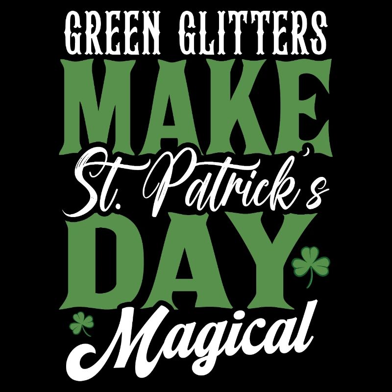 Les paillettes vertes rendent la Saint-Patrick magique