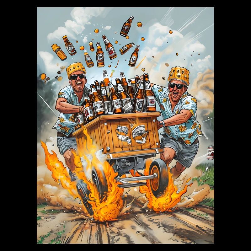 Men Drinking Beer Gift