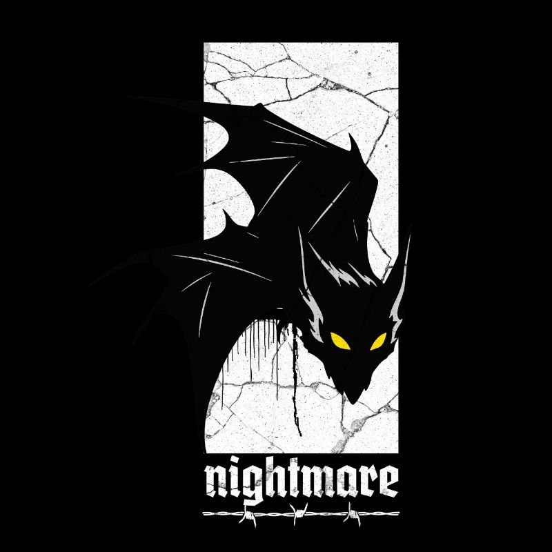 Nightmare Bat – Horreur gothique Vampire Creature Art