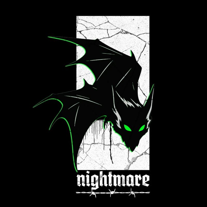 Nightmare Bat – Horreur gothique Vampire Creature Art