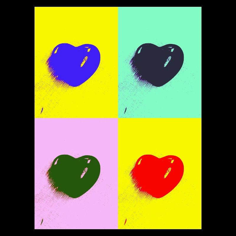 Cœur pop art
