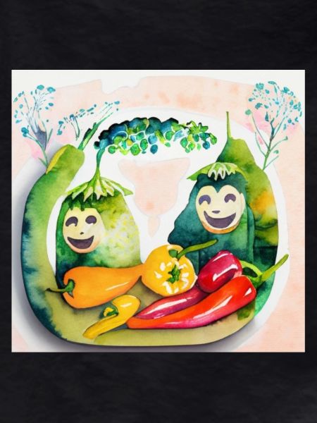 Cheerful vegetables