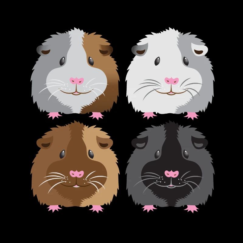 quatre cochons d'Inde!