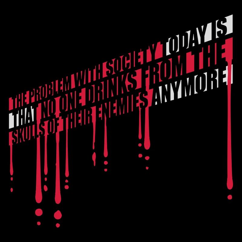 drinks from enemies skulls