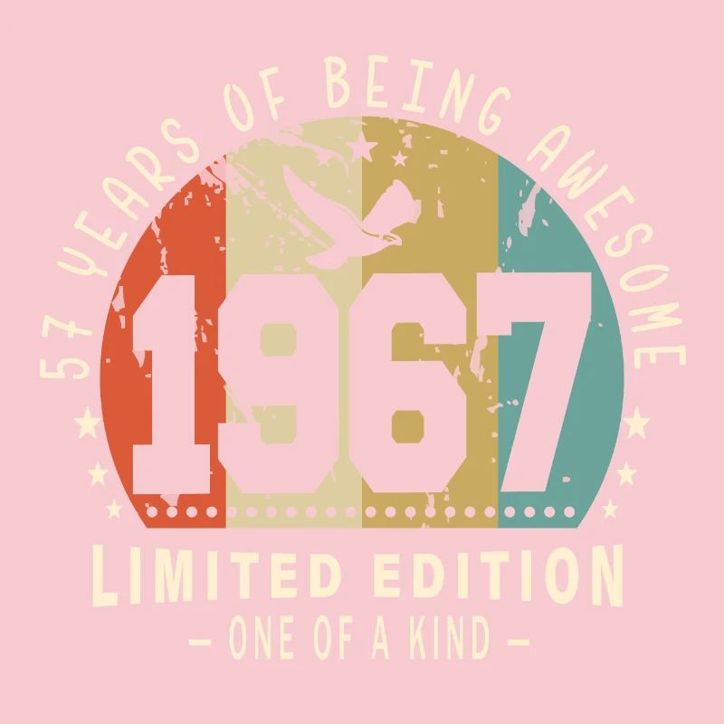 Original Born In 1967 Authentic Gift 1967 Bursdag