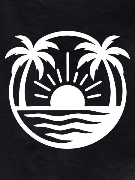 Palm Trees Beach Sunset