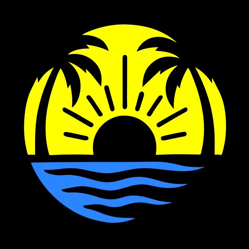 Palm Trees Beach Sunset