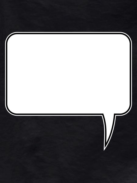 Speech bubble rectangle design