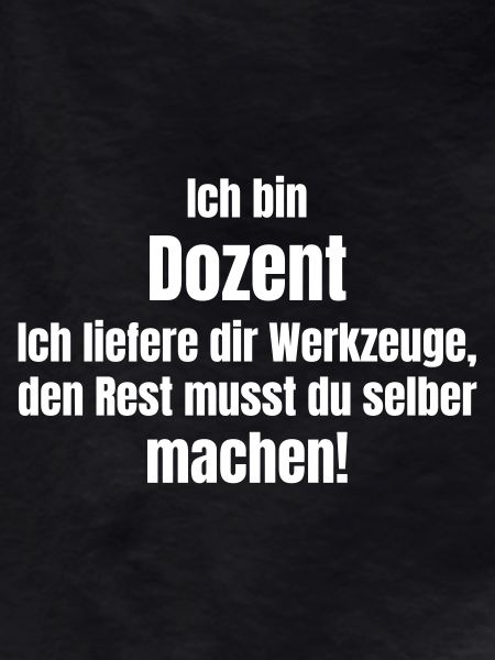 Dozent Schule oder Universität