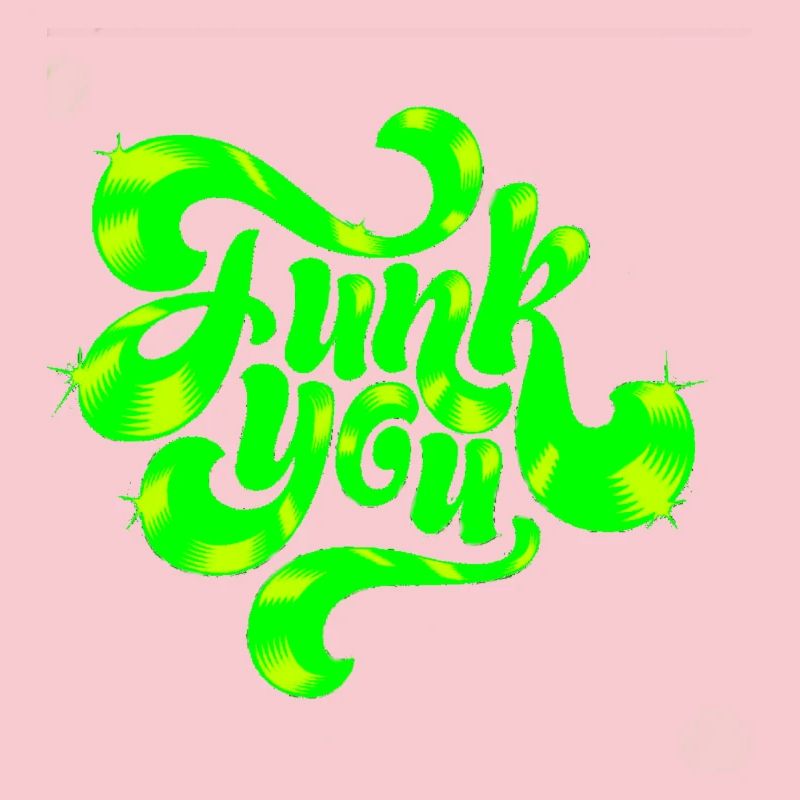 Conception de texte punk néon vert
