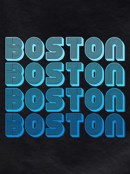 Boston Repeat Pattern Blue Gradient