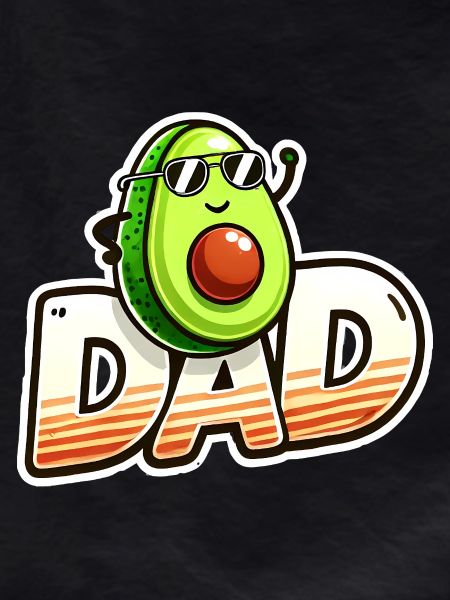 Sunny Avocado Dad Design, Fathers 