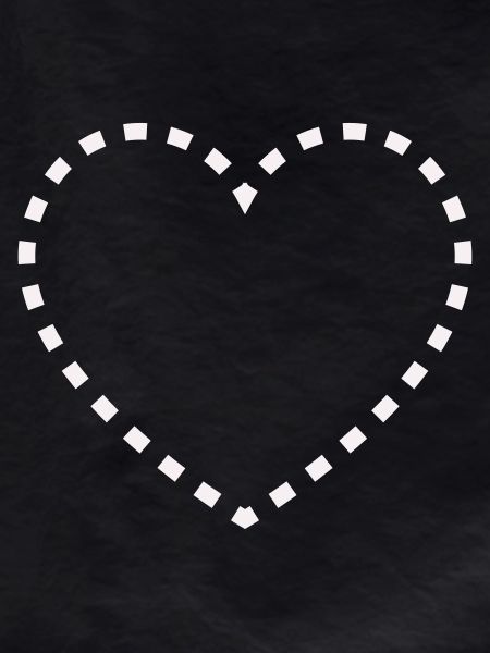 Heart of dotted lines