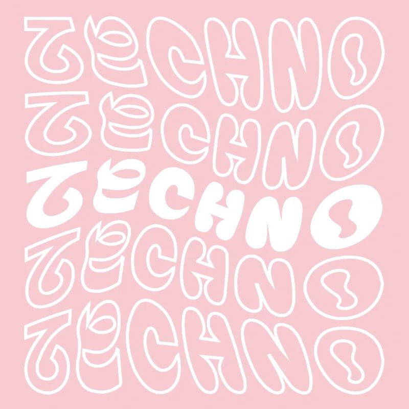 conception de logo géométrique ondulé techno