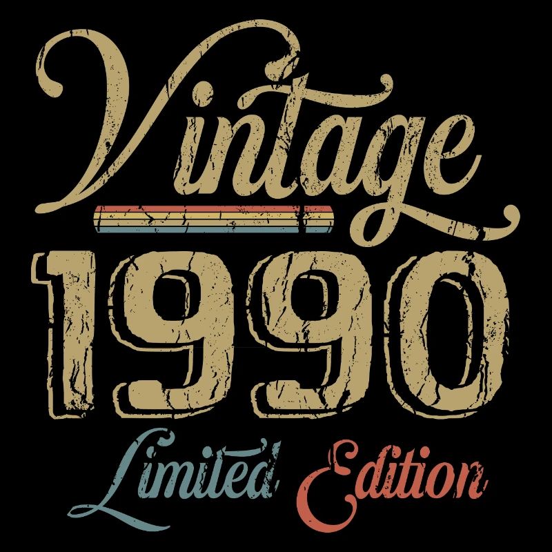 Vintage 1990 Édition limitée Naissance Année 1990