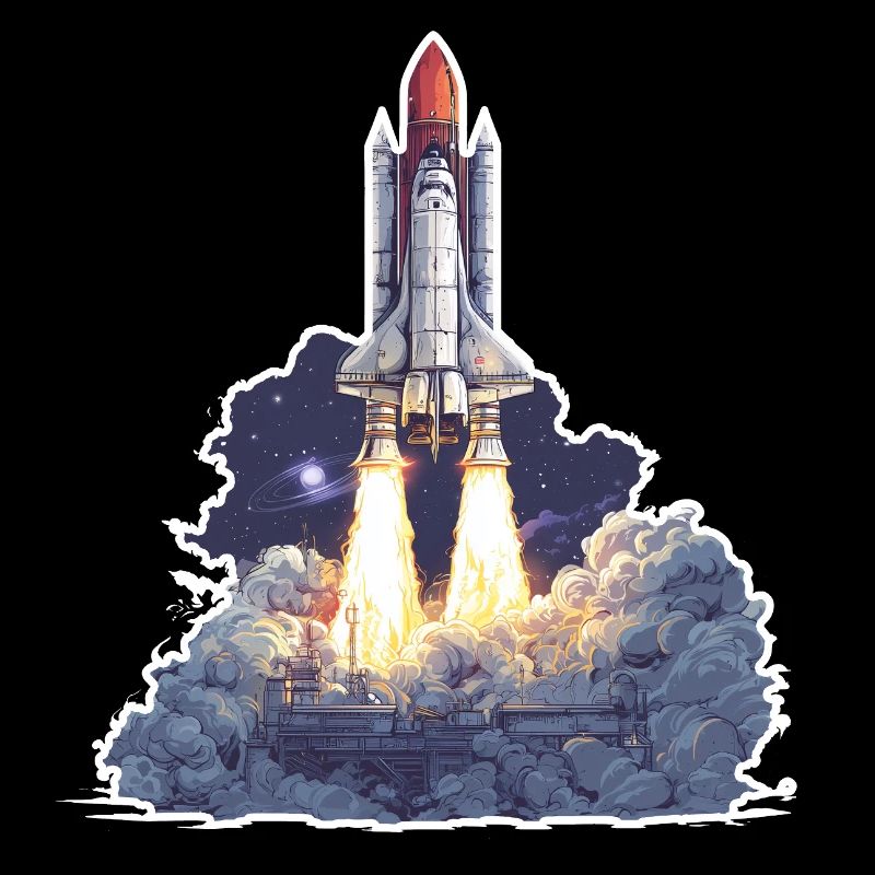 Exploration astronomique du lancement de fusées spatiales