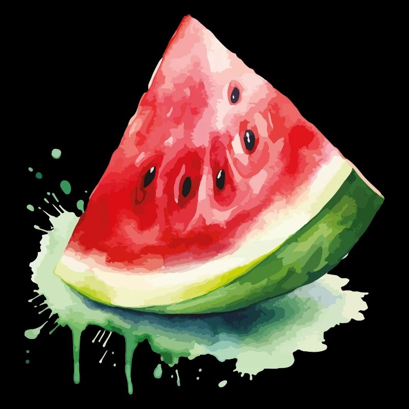 Wassermelone Aquarell Splash