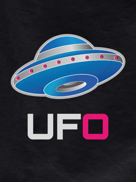 Futuristic Neon UFO