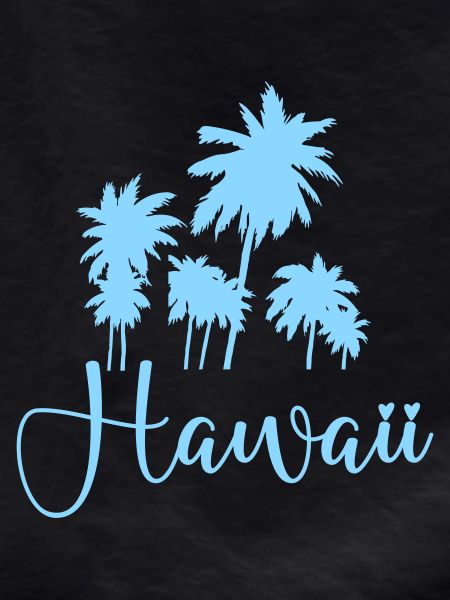 Hawaii Palm Trees Script Design