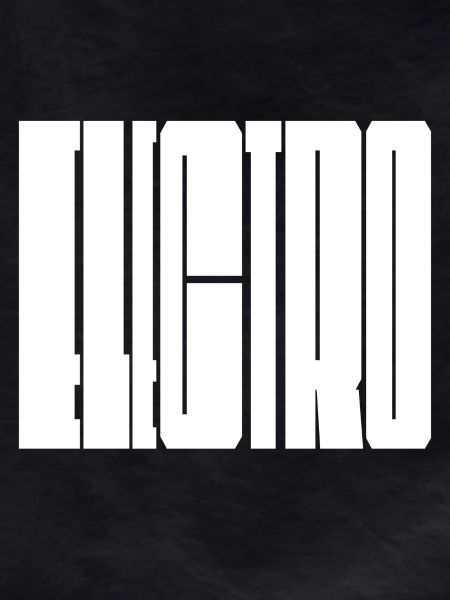 Electro music bold logo design