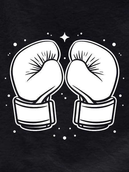 Kickboxhandschuhe Comic Style