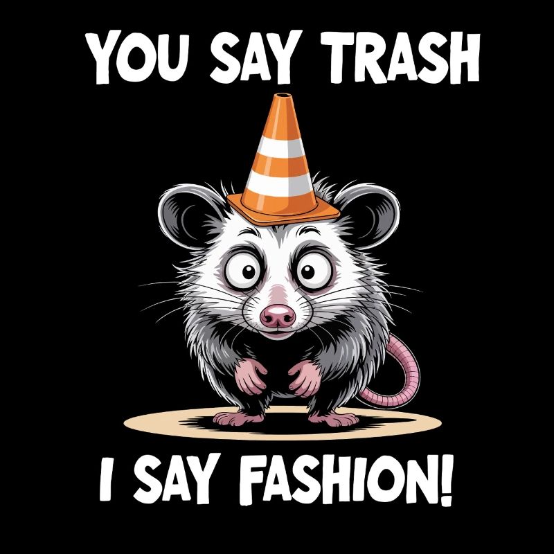 Drôle d’opossum Tu dis Trash Je dis Mode