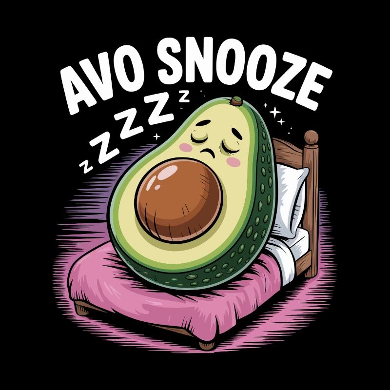 Lazy Avocado Sleeping