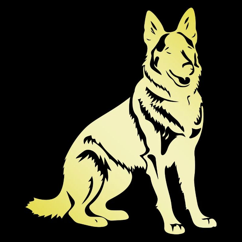 German Shepherd Dog Silhouette