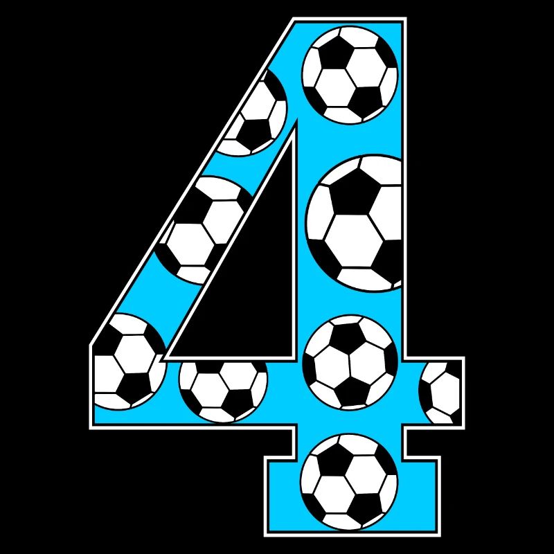 4th Birthday Soccer Blue