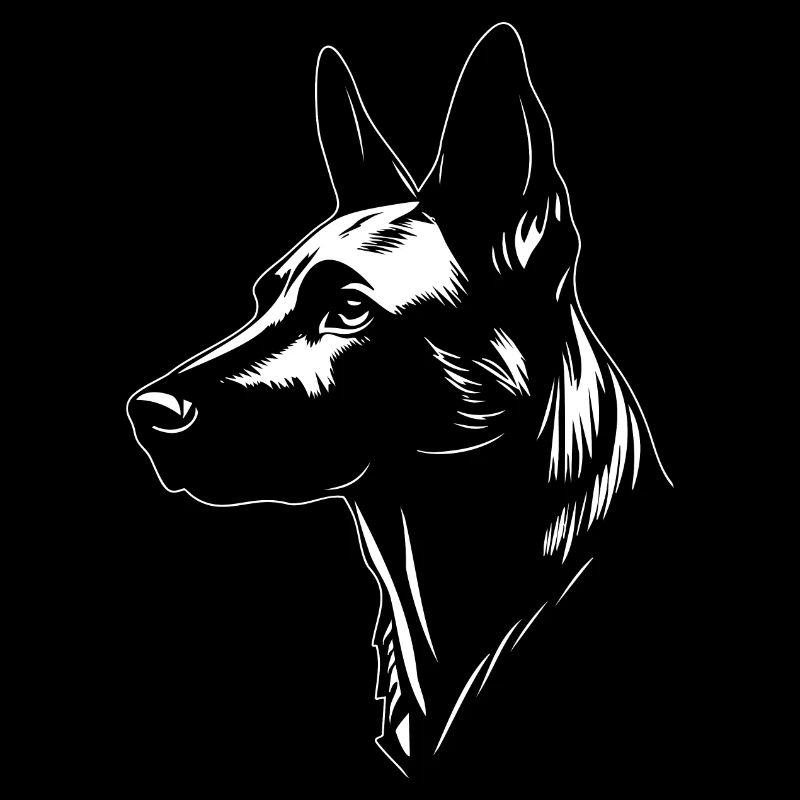 Belgian Malinois Portrait Belgian Shepherd Dog