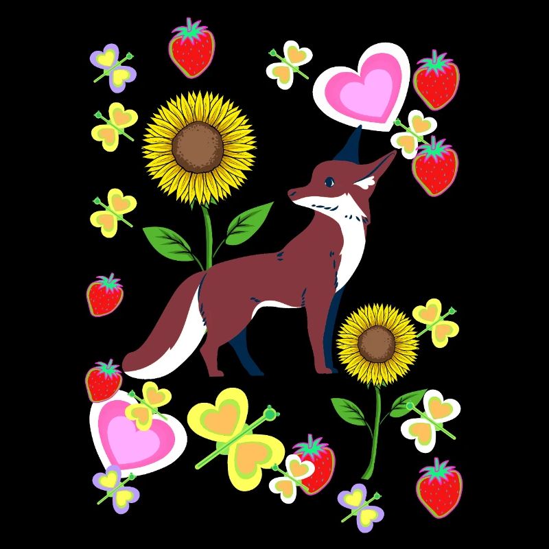 80s Retro Fox Foxes Kids Child Summer