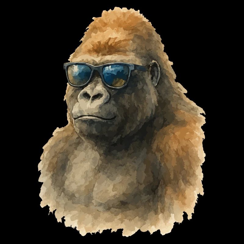 gorilla aquarell
