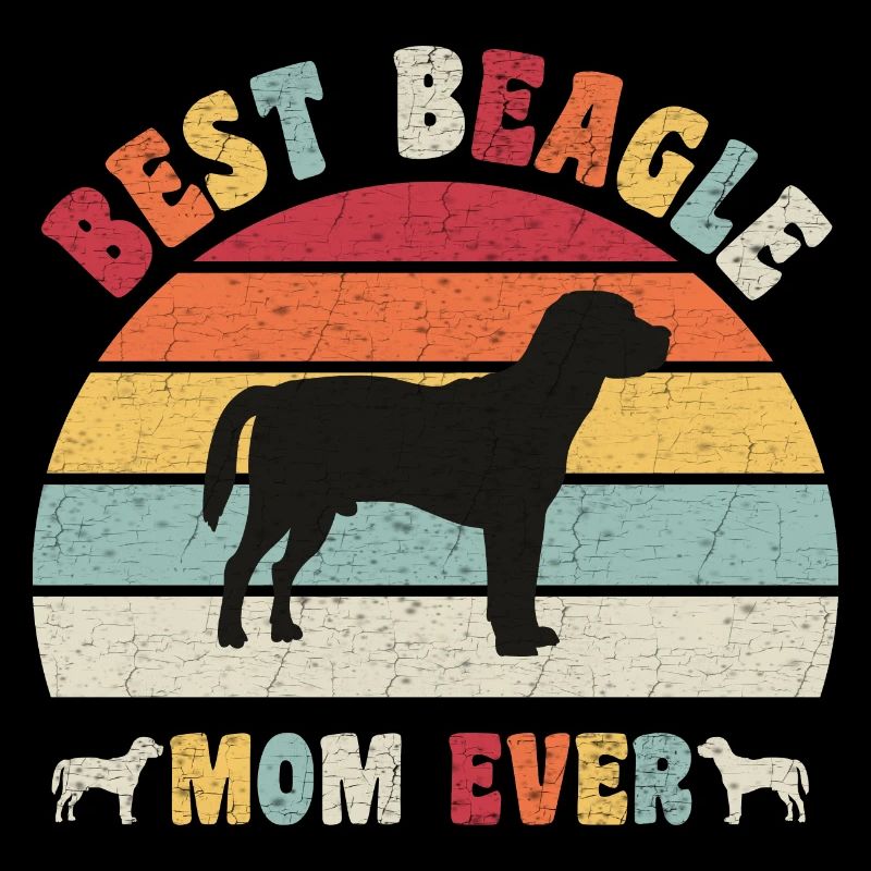 Best Beagle mom ever dog lovers vintage retro
