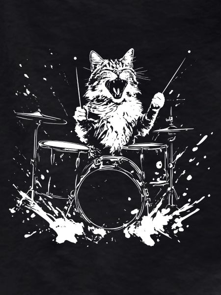 Funny Cat Drums