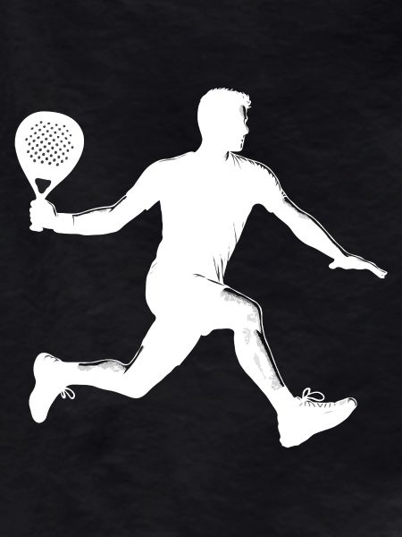 Padel player side white