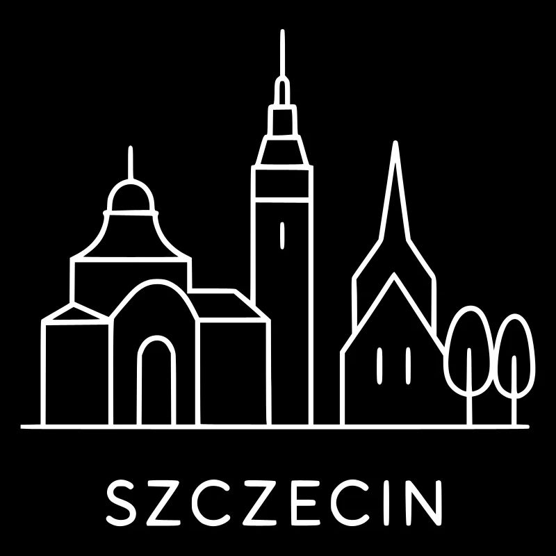 Architecture minimaliste Szczecin couleur blanche