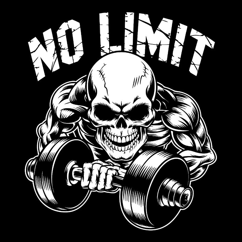 Bodybuilding Skull Workout and No Limit