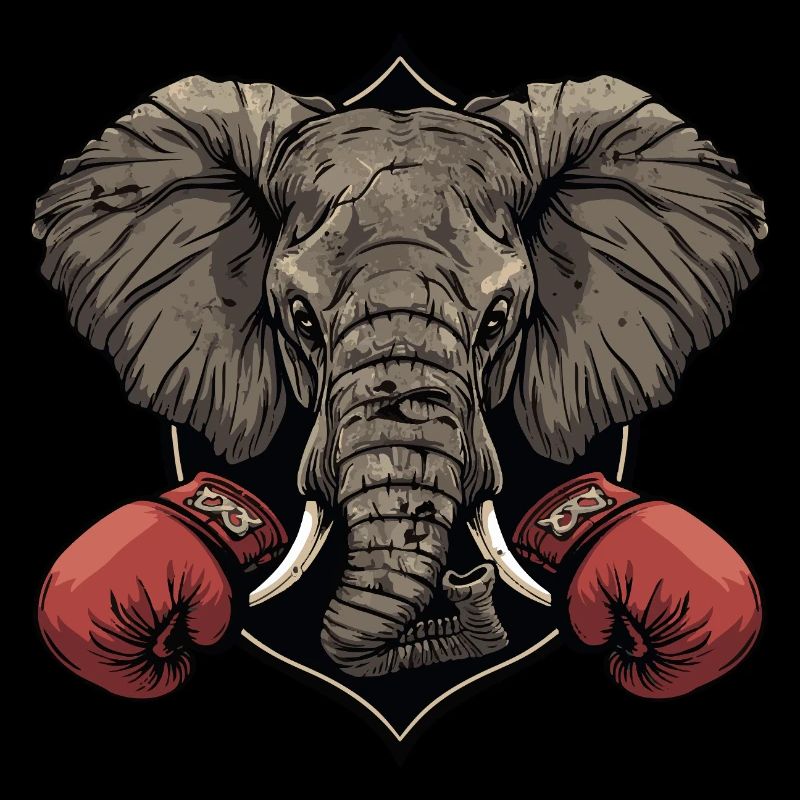 Éléphant Boxer MMA Logo