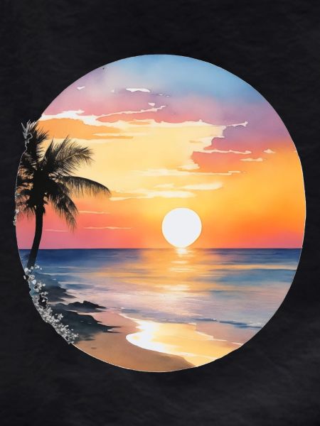 Sunset on the beach