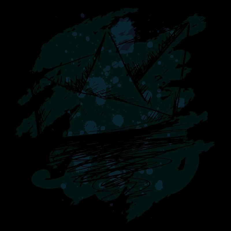 Teal Splash Origami-Boot