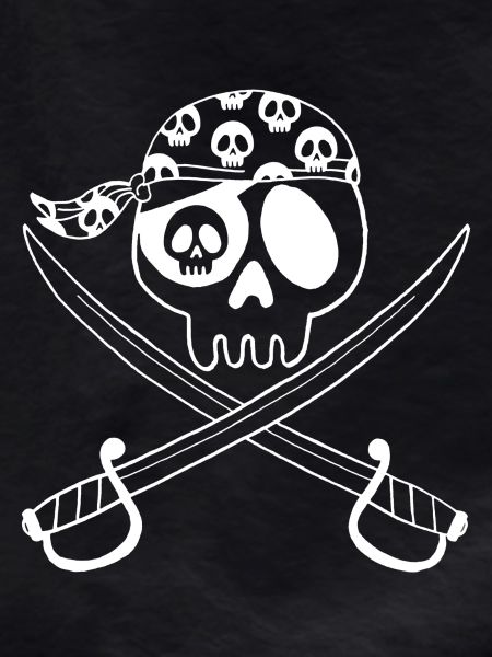 Pirate Skull (White)