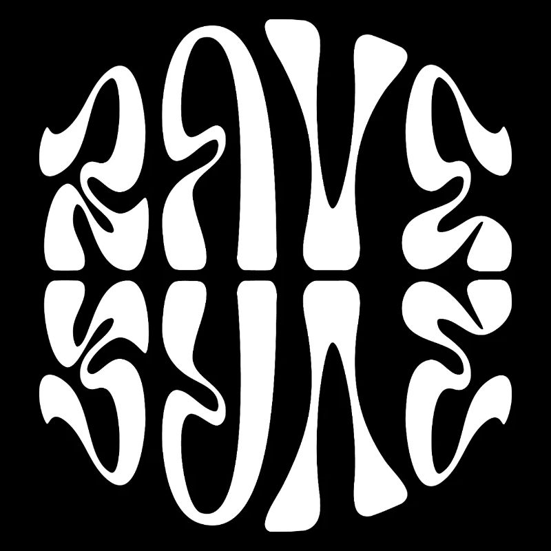 Conception typographique de musique rave