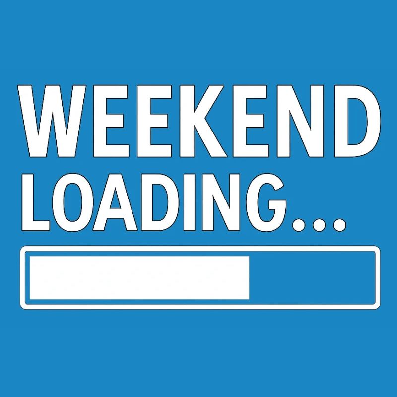 Week-end Loading... – Design minimal amusant