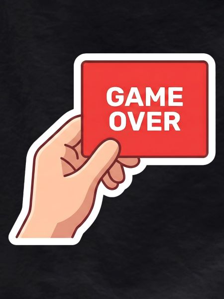 Game Over Retro Sign