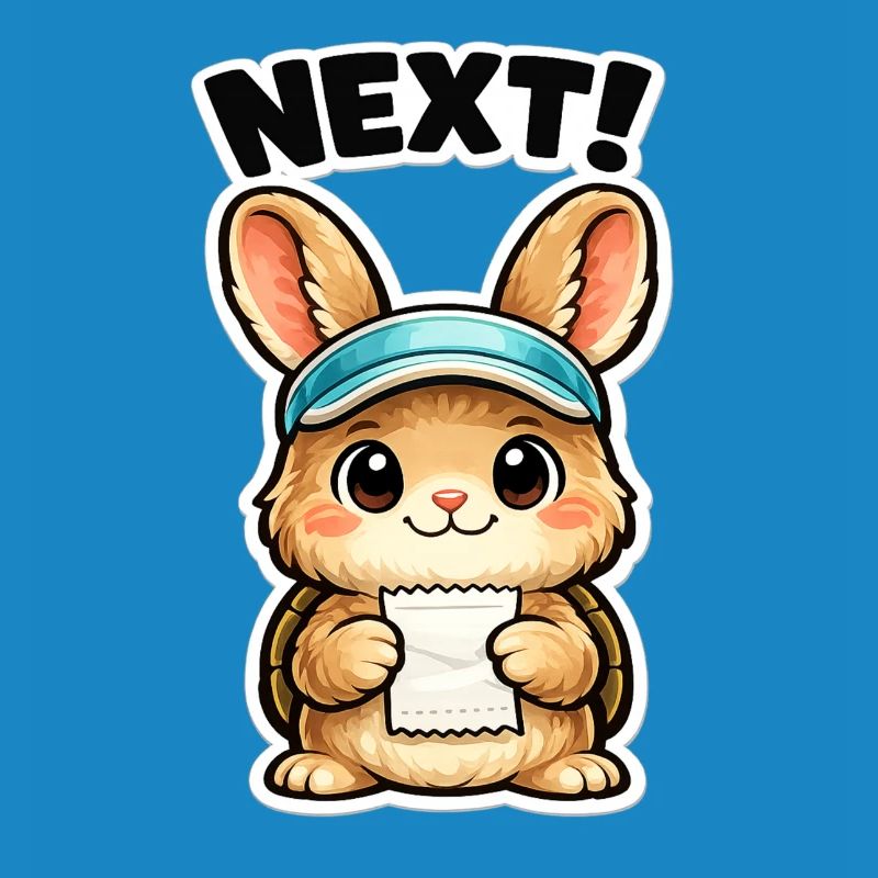 Next Bunny Note Sticker