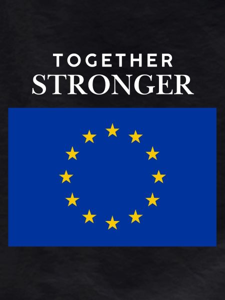 Stronger together EU flag