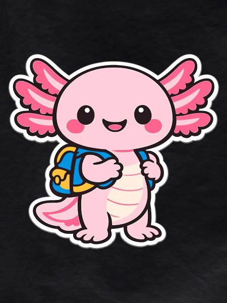Cuddly axolotl