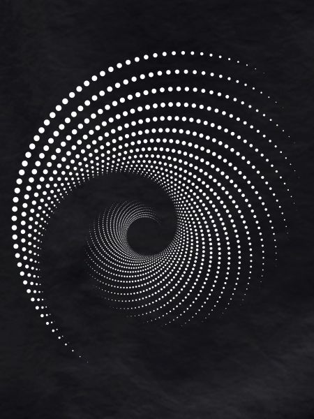 Spiral Dot Galaxy Print